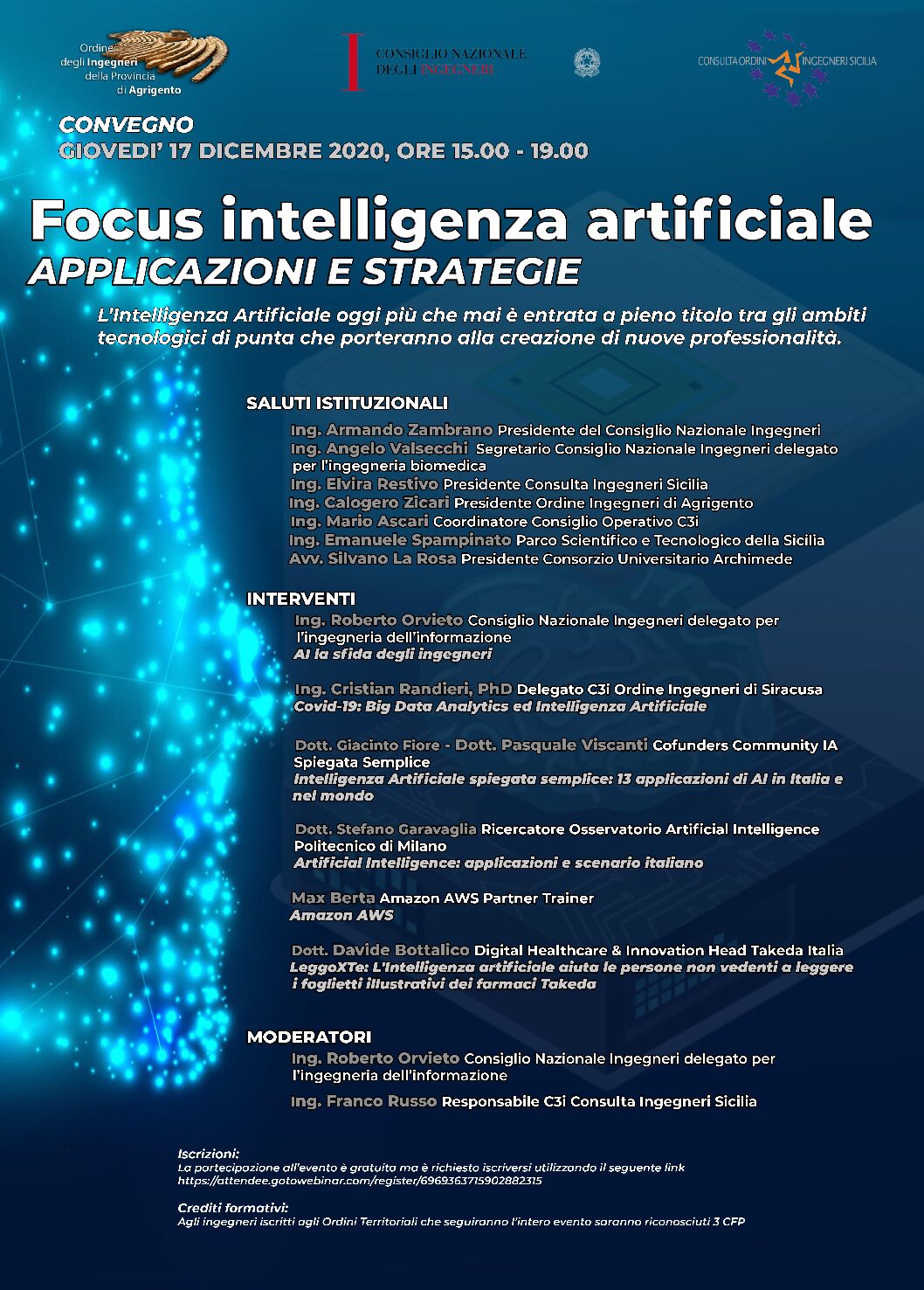 Primo Webinar organizzato dal Dipartimento dell’Ingegneria dell’Informazione C3i