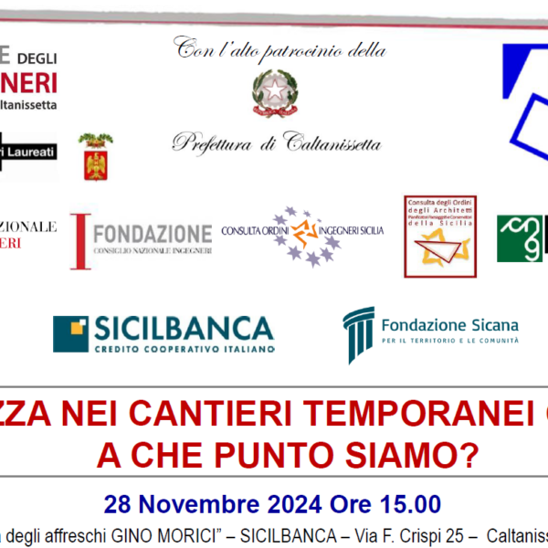 SICUREZZA NEI CANTIERI TEMPORANEI O MOBILI:A CHE PUNTO SIAMO? //…